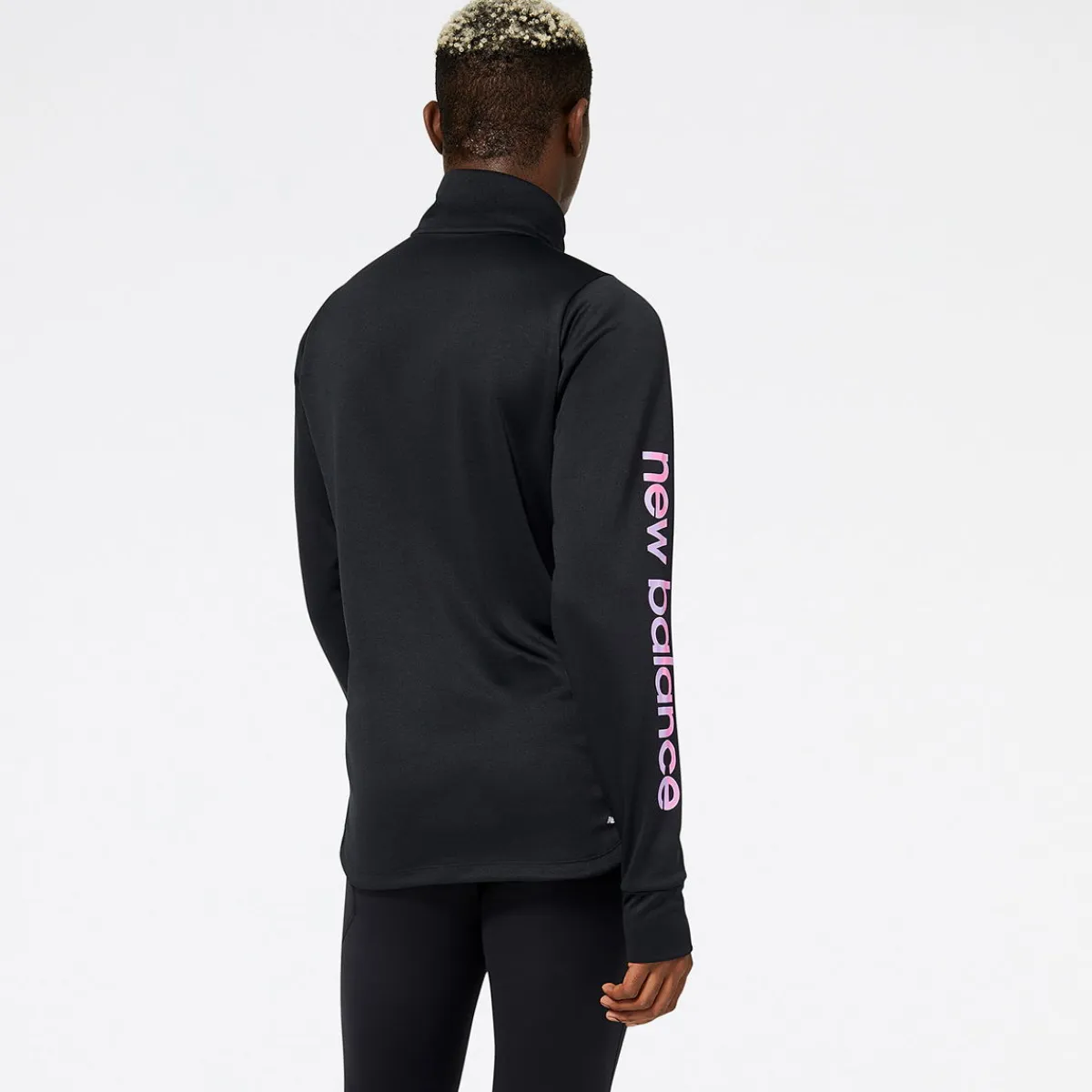 Outdoortøj|Løbetøj-New Balance NB AT Half Zip Trøje Herre