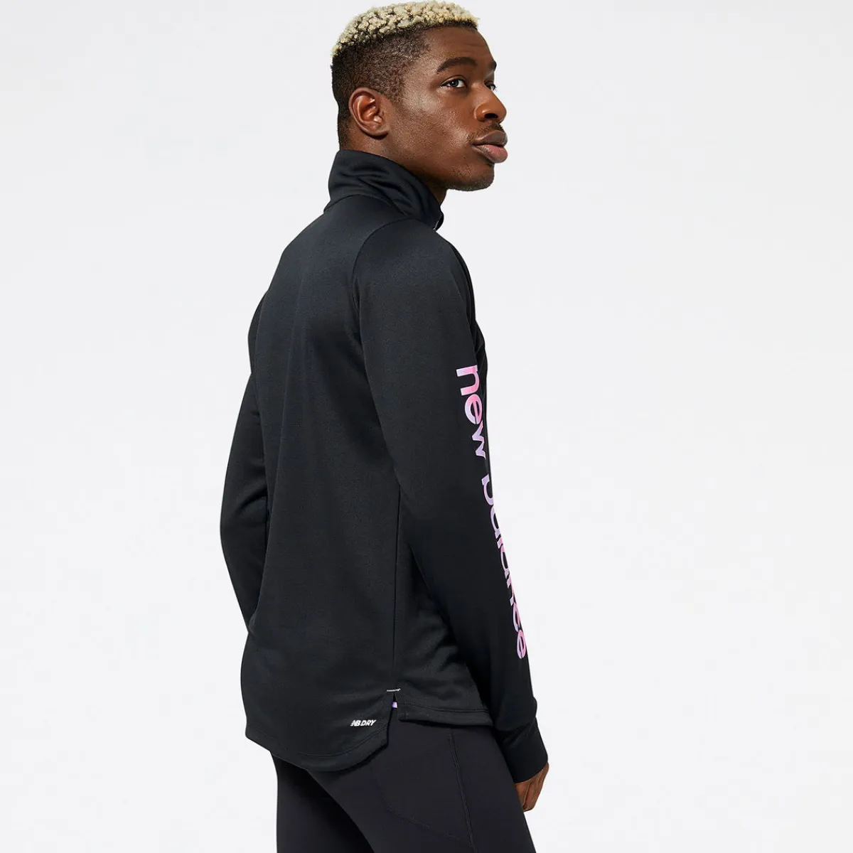 Outdoortøj|Løbetøj-New Balance NB AT Half Zip Trøje Herre