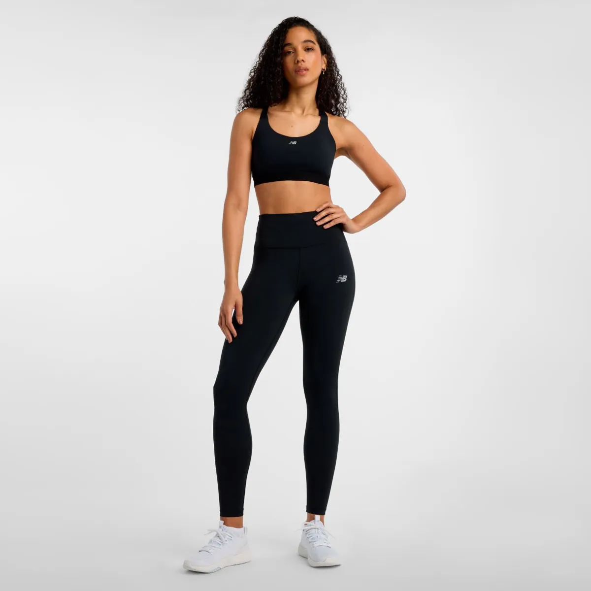 New Balance Træningstøj|Løbetøj-NB Essential Training Sports BH Black