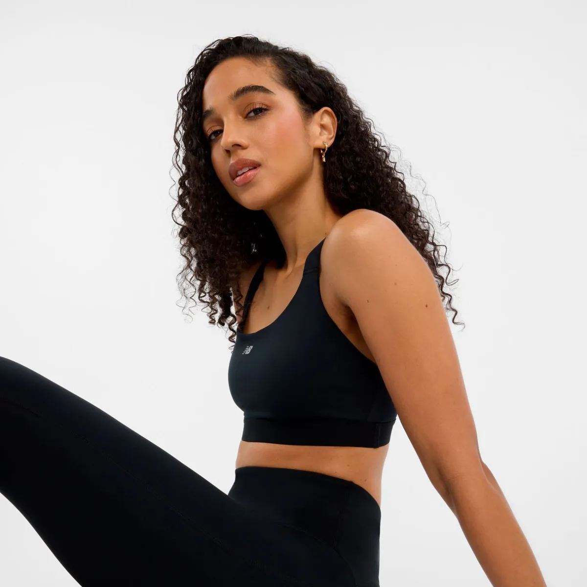 New Balance Træningstøj|Løbetøj-NB Essential Training Sports BH Black