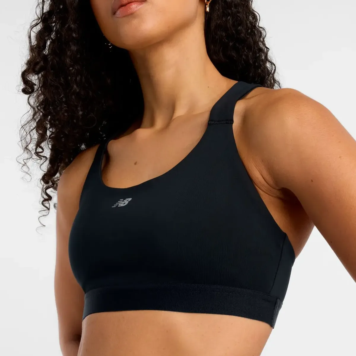 New Balance Træningstøj|Løbetøj-NB Essential Training Sports BH Black