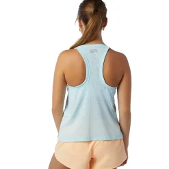 New Balance Løbetøj|Træningstøj-Printed Impact Run Hybrid Tank Top Dame Pale Blue