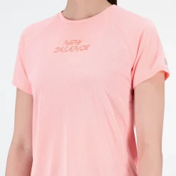 New Balance Løbetøj|Træningstøj-Printed Impact Run T-shirt Dame