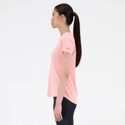 New Balance Løbetøj|Træningstøj-Printed Impact Run T-shirt Dame