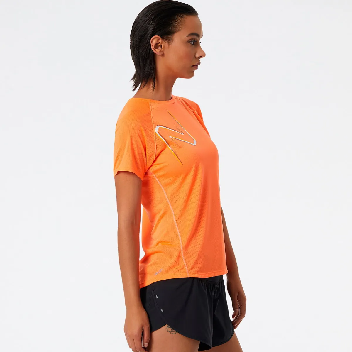 New Balance Løbetøj|Træningstøj-Printed Impact Run T-shirt Dame