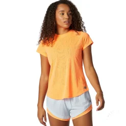 New Balance Træningstøj|Løbetøj-Q Speed Fuel T-shirt Dame  Citrus Punch