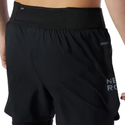 New Balance Løbetøj|Løbetøj-Q Speed Fuel 2IN1 Shorts Herre Black