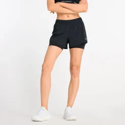 New Balance Træningstøj|Løbetøj-RC 2-in-1 3" Shorts Dame Black