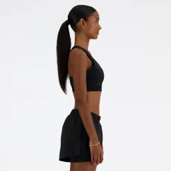 New Balance Træningstøj|Træningstøj-Sleek Medium Support Pocket Sports BH  Black