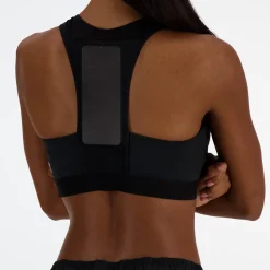 New Balance Træningstøj|Træningstøj-Sleek Medium Support Pocket Sports BH  Black