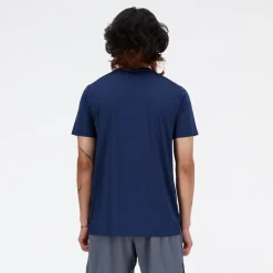New Balance Løbetøj|Træningstøj-Sport Essentials T-Shirt Herre  NB Navy