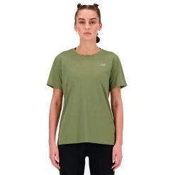 New Balance Træningstøj|Løbetøj-Sport Essentials T-Shirt Dame Dark Olivine