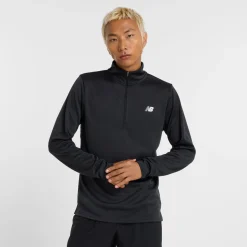 New Balance Træningstøj|Træningstøj-Sport Knit 1/4 Zip Løbetrøje Herre Black