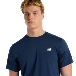 New Balance Træningstøj|Løbetøj-Sport Short Sleeve T-Shirt Herre  NB Navy