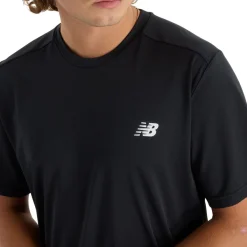 New Balance Træningstøj|Løbetøj-Sport Short Sleeve T-Shirt Herre  Black