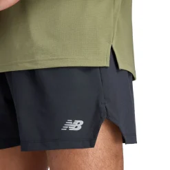 New Balance Træningstøj|Løbetøj-Sport Short Sleeve T-Shirt Herre  Dark Olivine