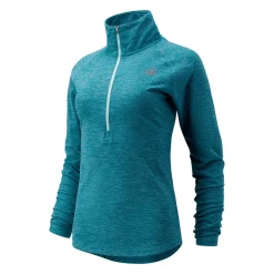 New Balance Løbetøj|Løbetøj-Sport Spacedye Half Zip Løbetrøje Dame  Turquoise