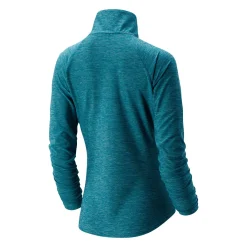 New Balance Løbetøj|Løbetøj-Sport Spacedye Half Zip Løbetrøje Dame  Turquoise