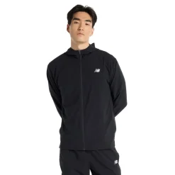 New Balance Løbetøj|Løbetøj-Sport Woven Løbejakke Herre Black