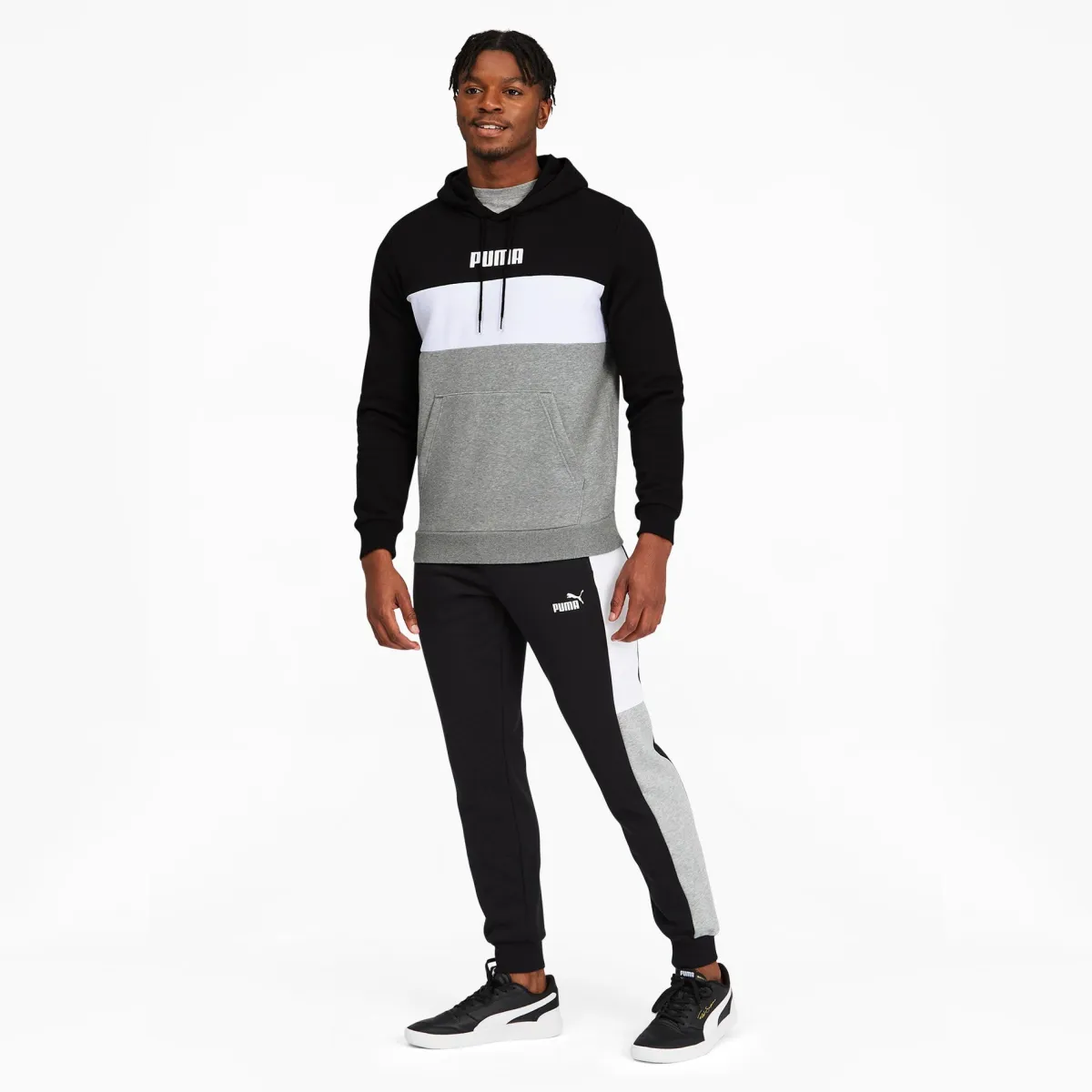 Puma Træningstøj|Træningstøj-Colorblock Hoodie Herre