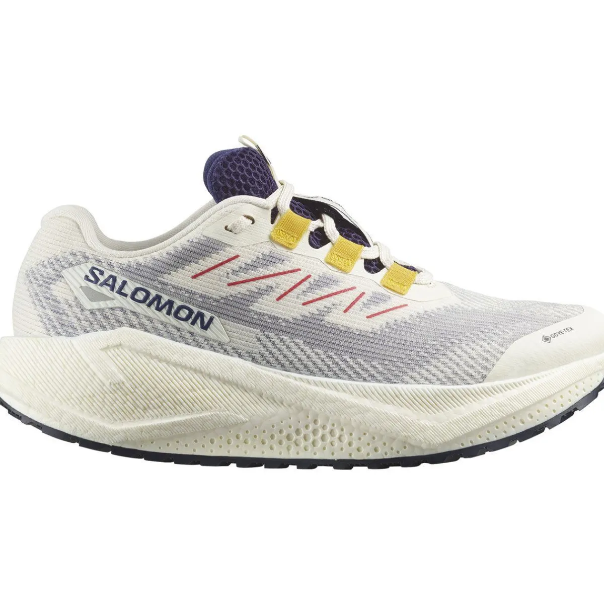 Salomon Fodtøj|Løbesko-Aero Blaze 3 GRVL Gore-Tex Løbesko Dame Vanilla Ice / Astral Aura / Lemon