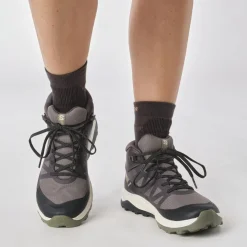 Salomon Vinterfodtøj|Vinterfodtøj-Outrise Mid Gore-Tex Vandrestøvle Dame