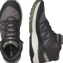 Salomon Vinterfodtøj|Vinterfodtøj-Outrise Mid Gore-Tex Vandrestøvle Dame