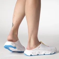 Salomon Fritidssko-Reelax Slide 6.0 Dame  White / Transcend Blue / Lemon