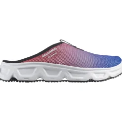 Salomon Fodtøj|Sandaler-Reelax Slide 6.0 Equipe Unisex  Surf The Web / Fiery Red / White