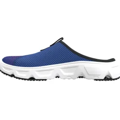 Salomon Fodtøj|Sandaler-Reelax Slide 6.0 Equipe Unisex  Surf The Web / Fiery Red / White