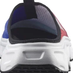 Salomon Fodtøj|Sandaler-Reelax Slide 6.0 Equipe Unisex  Surf The Web / Fiery Red / White