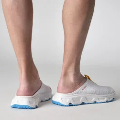 Salomon Fritidssko-Reelax Slide 6.0 Herre  White / Transcend Blue / Lemon