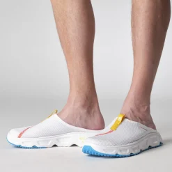 Salomon Fritidssko-Reelax Slide 6.0 Herre  White / Transcend Blue / Lemon