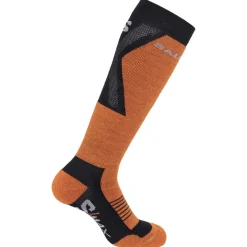 Salomon Træningstøj-S/MAX Jr. Skistrømper Børn  Deep Black / Orange-X