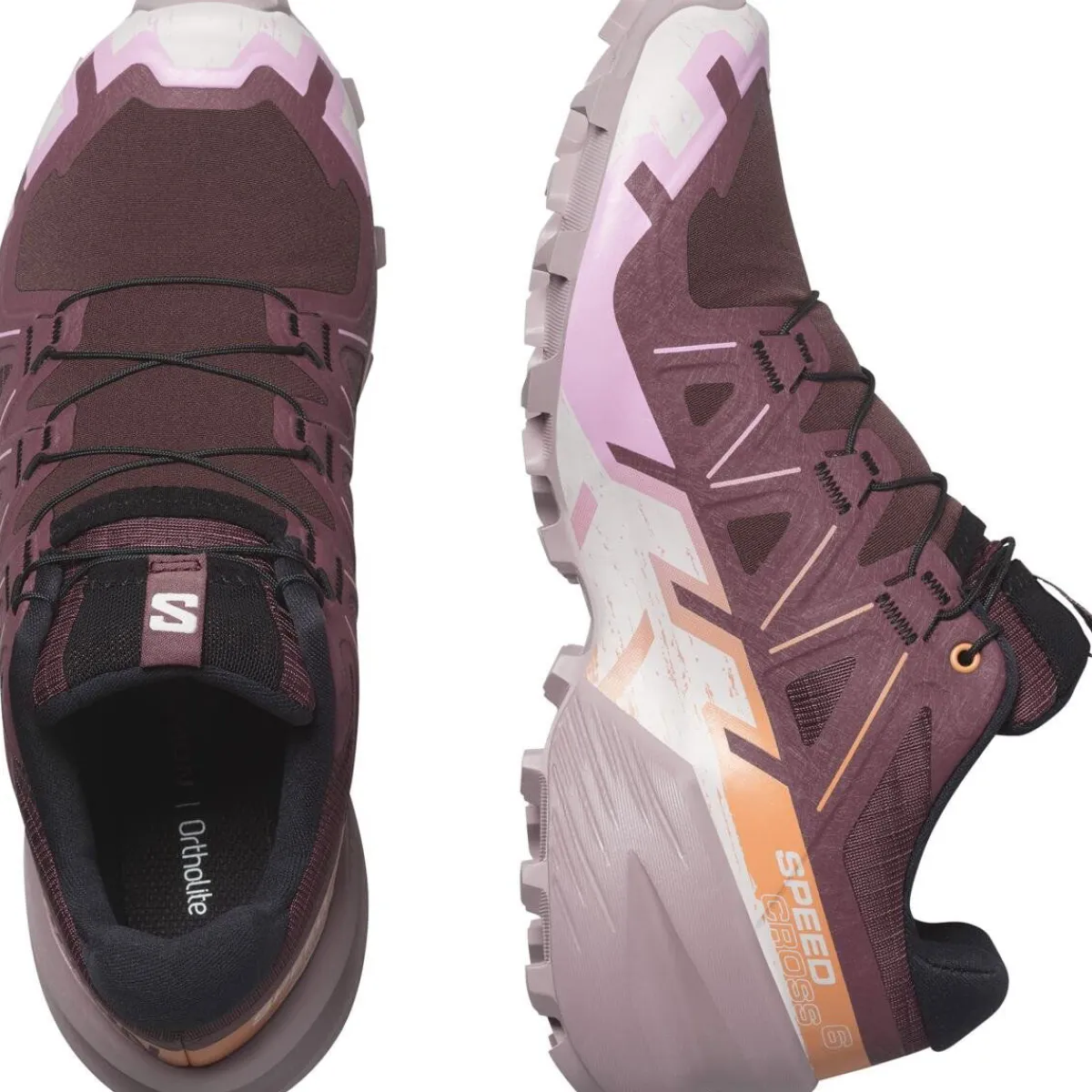 Salomon Fodtøj|Løbesko-Speedcross 6 Damesko Catawba / Grape / Paypya / Deauville Mauv