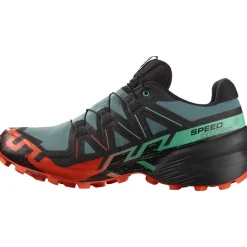 Salomon Løbesko|Vandresko-Speedcross 6 Gore-Tex Herresko  North Atlantic / Black / Cherry Tomato