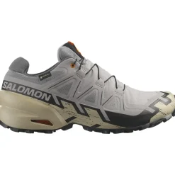 Salomon Fodtøj|Løbesko-Speedcross 6 Gore-Tex Herresko Gull / White Pepper / Black