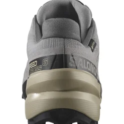 Salomon Fodtøj|Løbesko-Speedcross 6 Gore-Tex Herresko  Gull / White Pepper / Black
