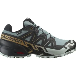 Salomon Fodtøj|Løbesko-Speedcross 6 Gore-Tex Herresko Tropper / Black / Wood Trush