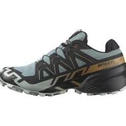 Salomon Fodtøj|Løbesko-Speedcross 6 Gore-Tex Herresko  Tropper / Black / Wood Trush