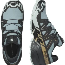 Salomon Fodtøj|Løbesko-Speedcross 6 Gore-Tex Herresko  Tropper / Black / Wood Trush