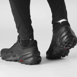 Salomon Fodtøj|Løbesko-Speedcross 6 Herresko Black / Black / Phantom