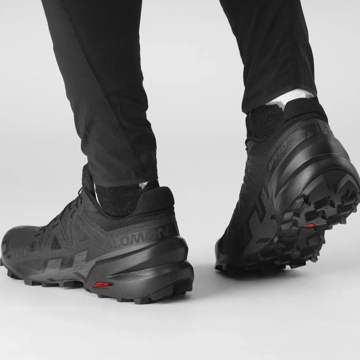 Salomon Fodtøj|Løbesko-Speedcross 6 Herresko Black / Black / Phantom