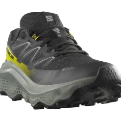 Salomon Fodtøj|Løbesko-Ultra Flow 2 Gore-Tex Løbesko Herre  Black / Transparent Yellow / Rose Violet