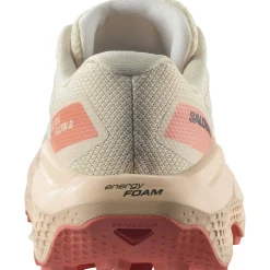 Salomon Fodtøj|Løbesko-Ultra Flow 2 Løbesko Dame  Almond / Tender Peach/ Fusion Coral
