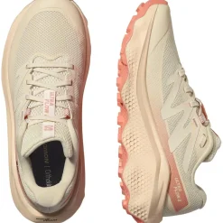Salomon Fodtøj|Løbesko-Ultra Flow 2 Løbesko Dame  Almond / Tender Peach/ Fusion Coral