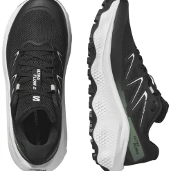 Salomon Fodtøj|Løbesko-Ultra Flow 2 Løbesko Dame  Black / White / Agave Green