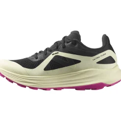 Salomon Løbesko|Fritidssko-Ultra Flow Løbesko Dame  Black / Transparent Yellow / Rose Violet