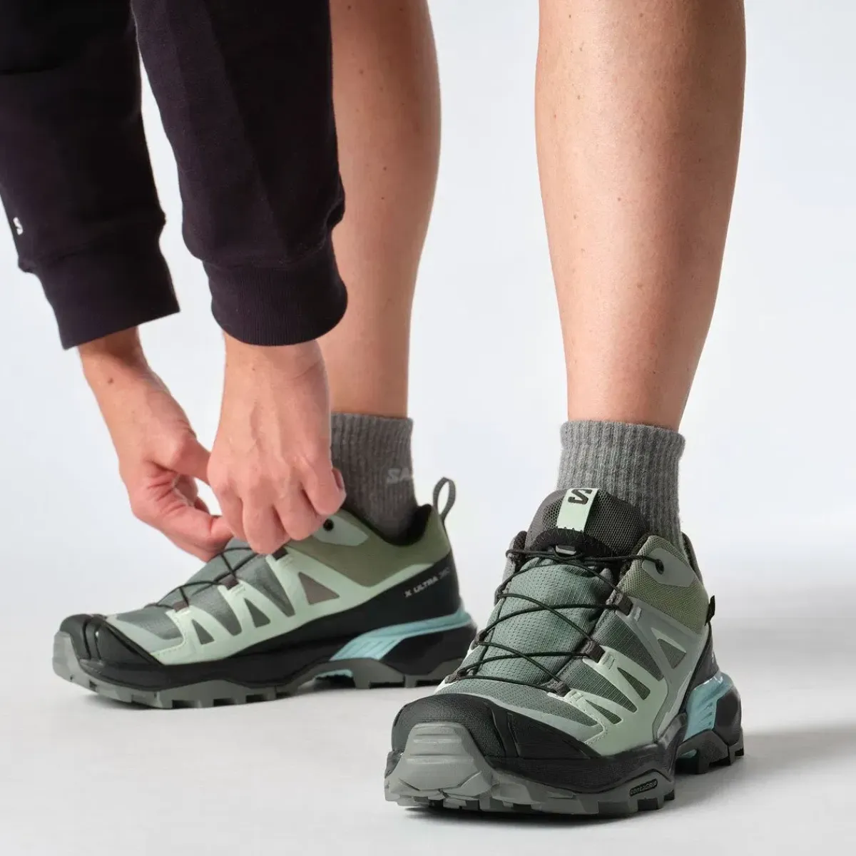Salomon Vinterfodtøj|Fodtøj-X Ultra 360 Gore-Tex Damesko Sedona Sage / Black / Sea Foam