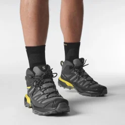 Salomon Vinterfodtøj|Fodtøj-X Ultra 360 Mid Gore-Tex Herrestøvle  Carstelrock / Black / Spicy Mustard